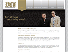 Tablet Screenshot of dcfadvancedmarketing.com